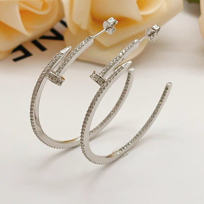 [Elite]JUSTE FULL DIAMOND LARGE EARRINGS