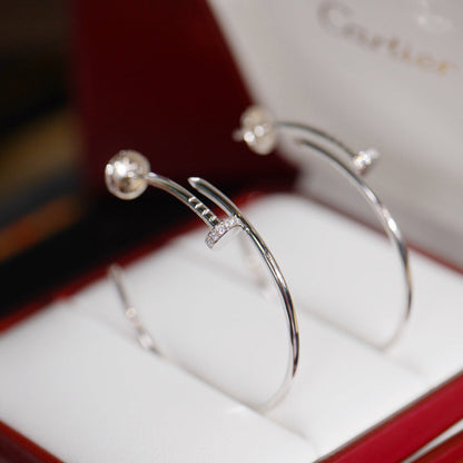 [Elite]JUSTE HALF DIAMOND LARGE EARRINGS