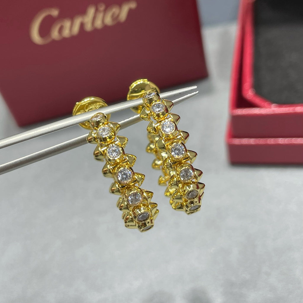 [Elite]CLASH FULL DIAMOND MEDIUM EARRINGS