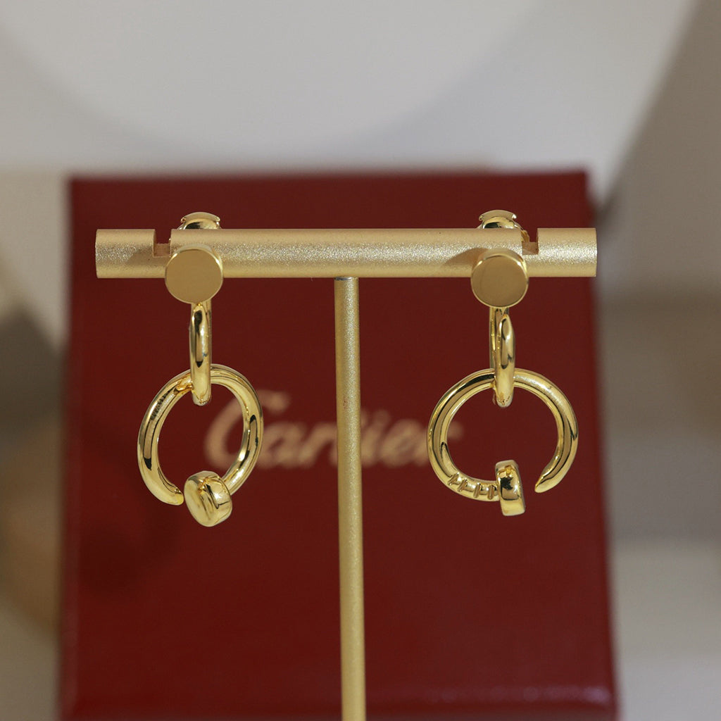 [Elite]JUSTE NO DIAMOND DOUBLE EARRINGS