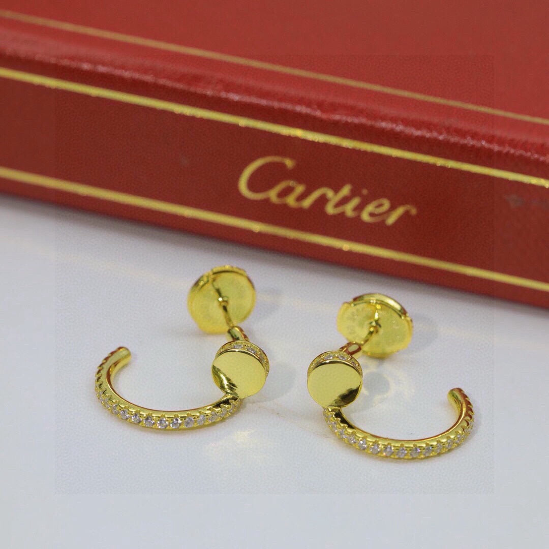 [Elite]JUSTE FULL DIAMOND DOUBLE EARRINGS