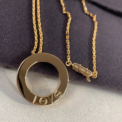 [Elite]LOVE NECKLACE 16MM 3 DIAMONDS