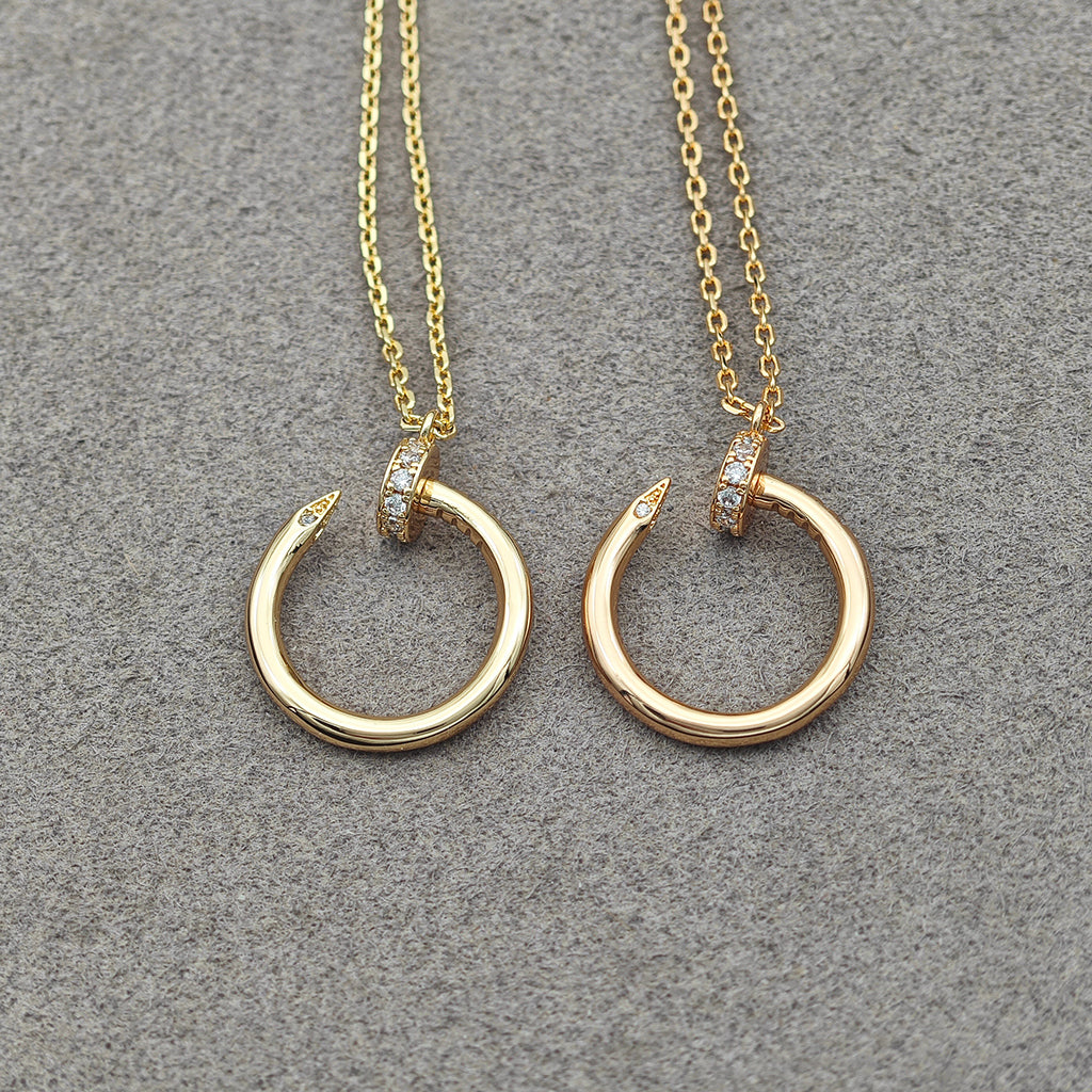 [Elite]JUSTE NECKLACE HALF DIAMOND