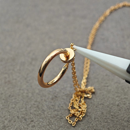 [Elite]JUSTE NECKLACE HALF DIAMOND