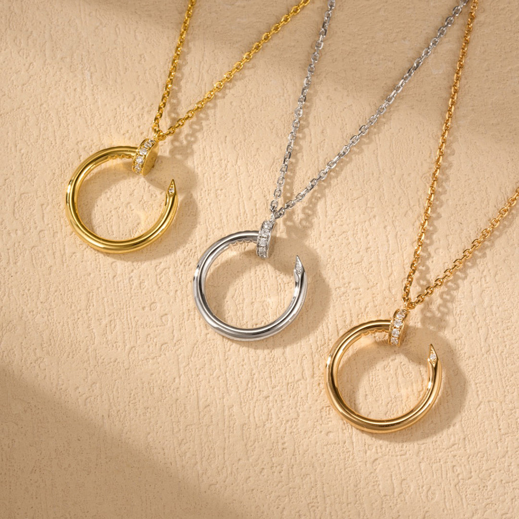[Elite]JUSTE NECKLACE HALF DIAMOND
