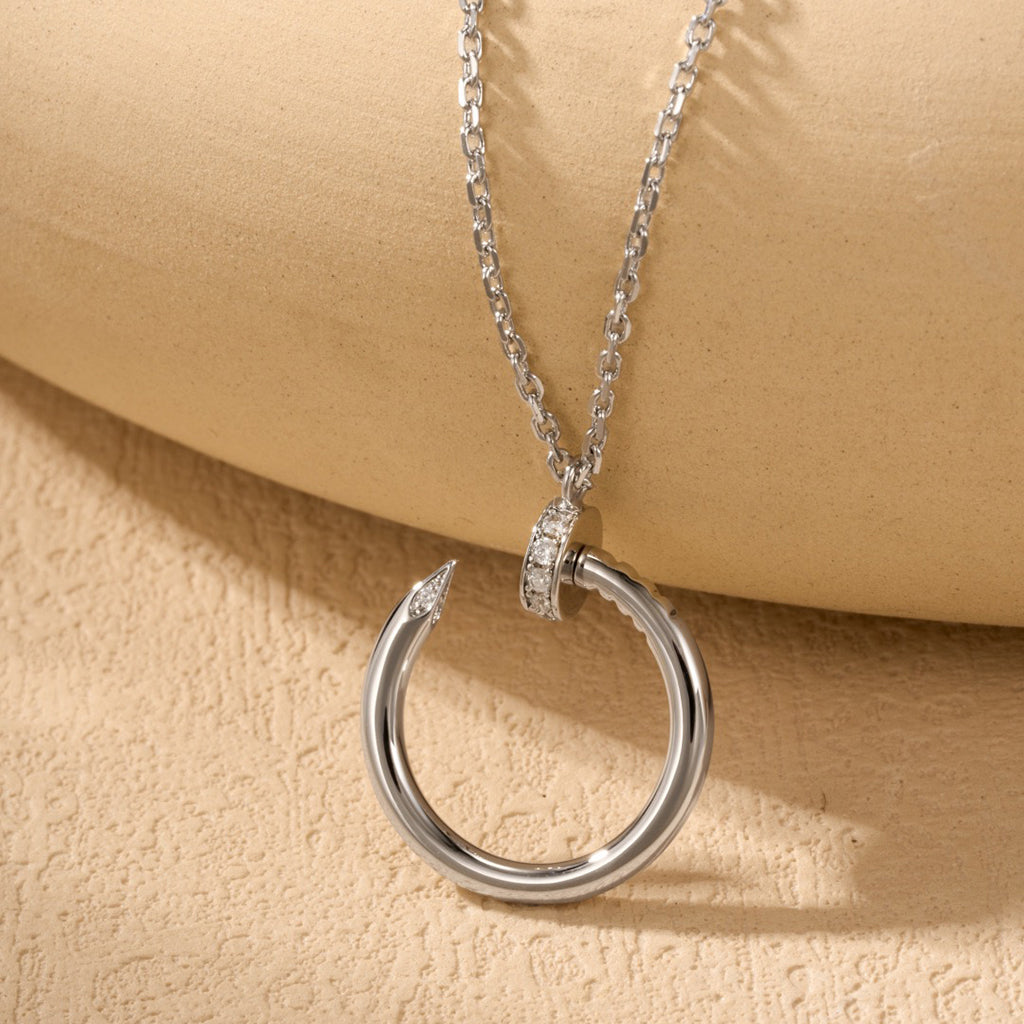 [Elite]JUSTE NECKLACE HALF DIAMOND