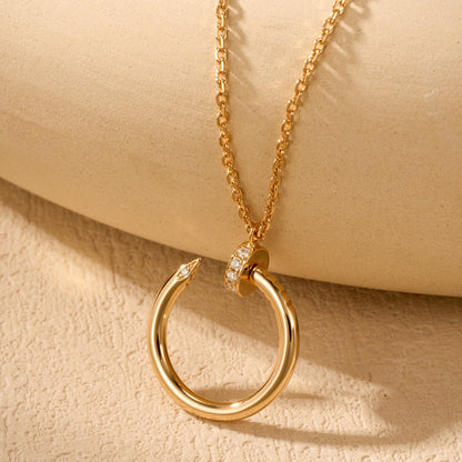 [Elite]JUSTE NECKLACE HALF DIAMOND