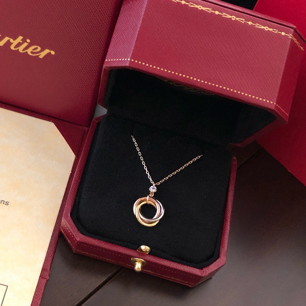 [Elite]TRINITY  NECKLACE 1 DIAMOND