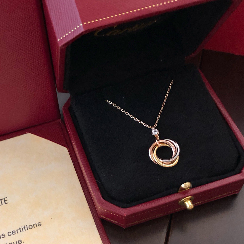 [Elite]TRINITY  NECKLACE 1 DIAMOND