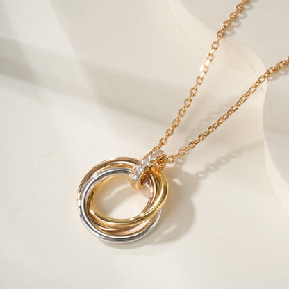 [Elite]TRINITY MEDIUM  DIAMONDS NECKLACE