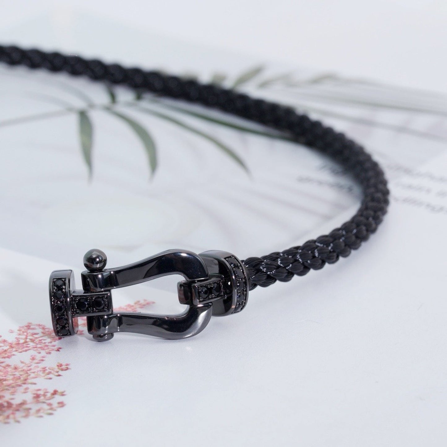 [Elite]FORCE LARGE SERIES HORSESHOE BLACK SAMURAI BRACELET