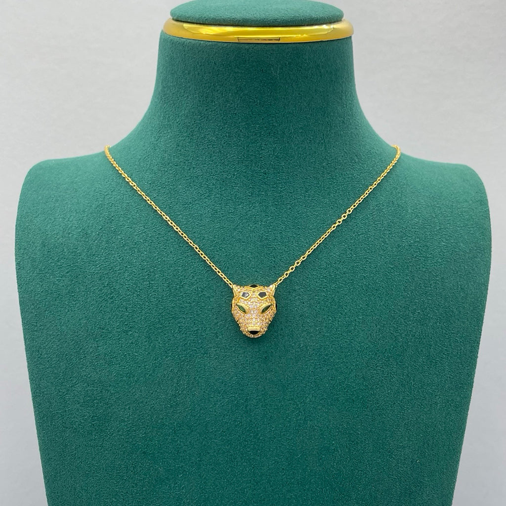 [Elite]PANTHERE FULL DIAMOND NECKLACE