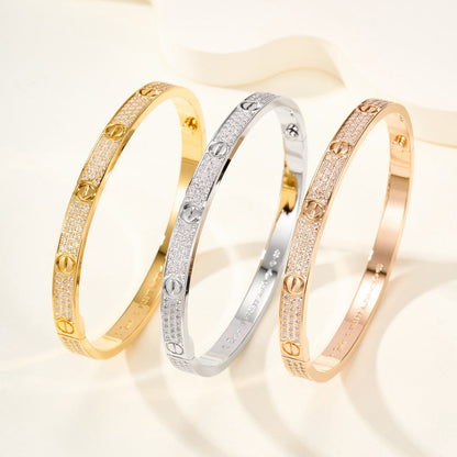 [Elite]LOVE BRACELET 4.8MM DIAMOND-PAVED