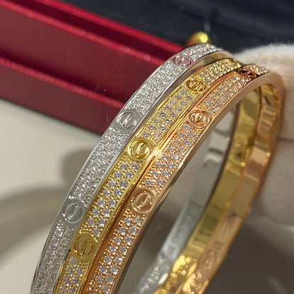 [Elite]LOVE BRACELET 3.65MM DIAMOND-PAVED