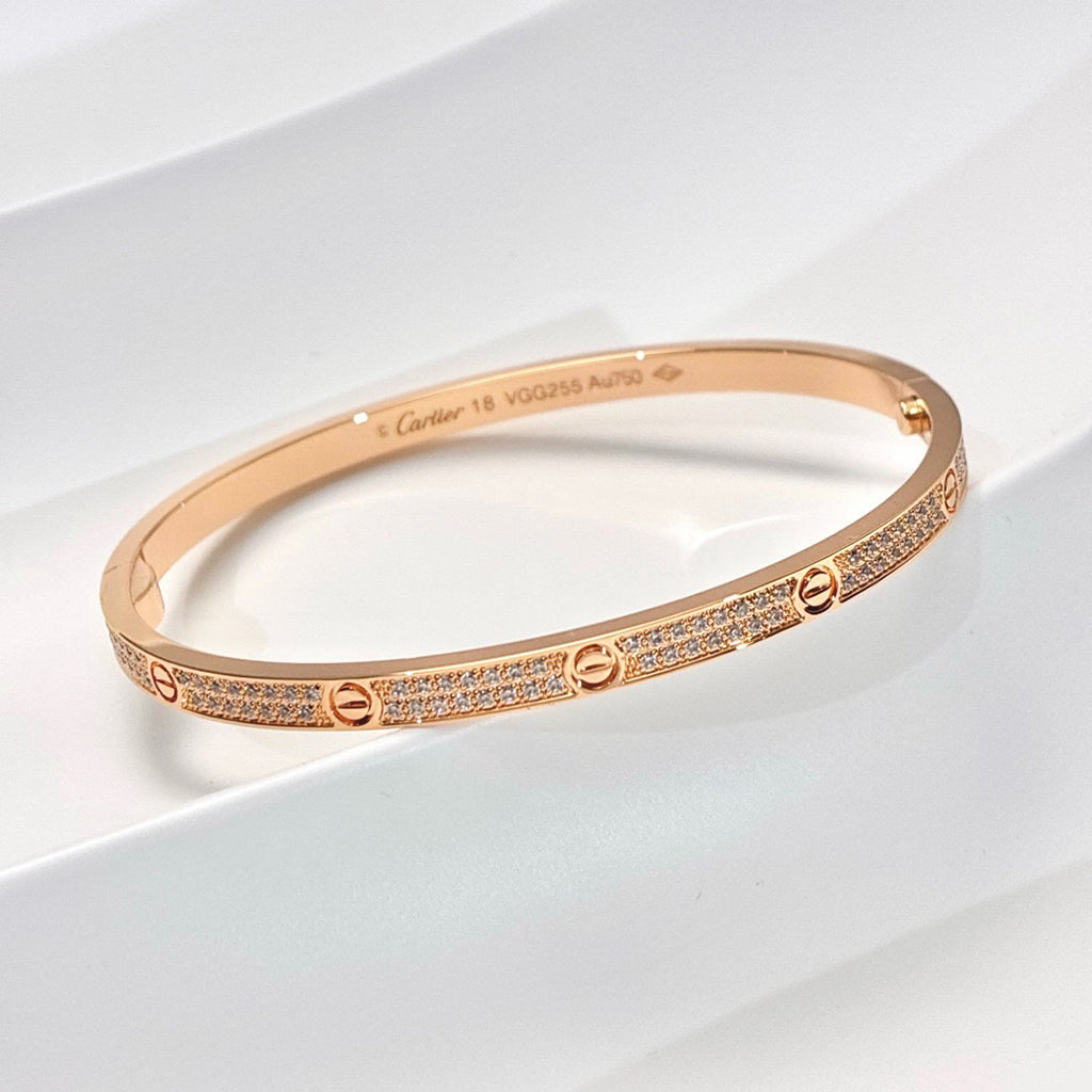 [Elite]LOVE BRACELET 3.65MM DIAMOND-PAVED
