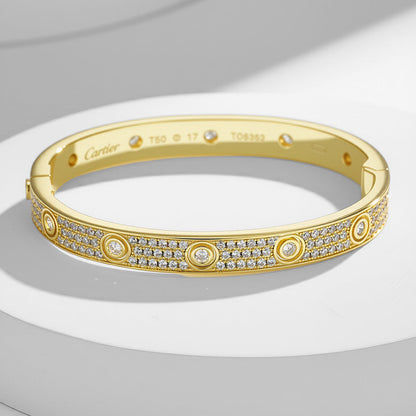 [Elite]LOVE BRACELET 6.1MM DIAMOND-PAVED 10 BIG DIAMONDS