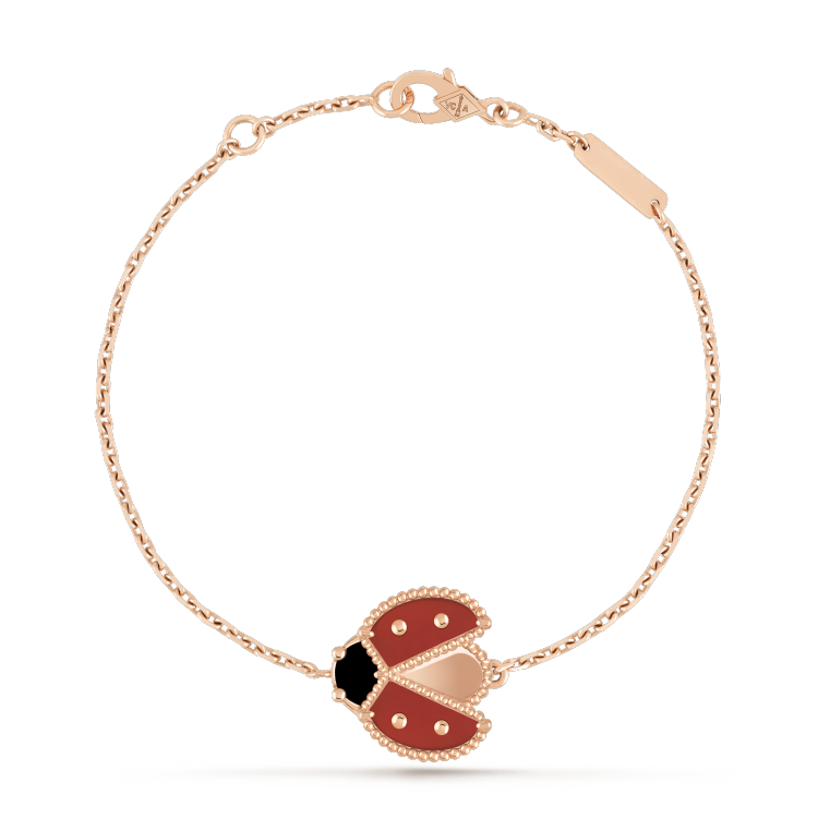 [Elite]LUCKY SPRING 1 MOTIF PINK GOLD BRACELET