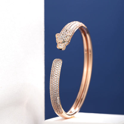 [Elite]PANTHERE FULL DIAMOND OPEN BRACELET