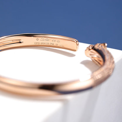 [Elite]PANTHERE FULL DIAMOND OPEN BRACELET