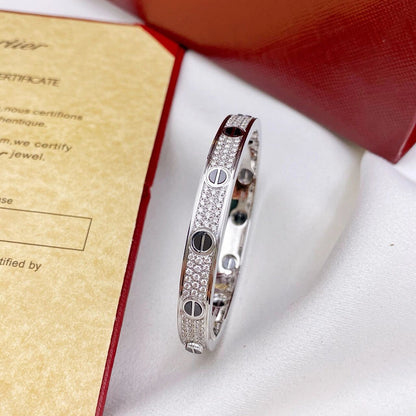 [Elite]LOVE BRACELET 6.1MM DIAMOND-PAVED CERAMIC