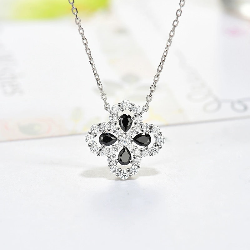 [Elite]LOOP NECKLACE FULL MOTIF DIAMOND 16MM MULTIPLE COLORS