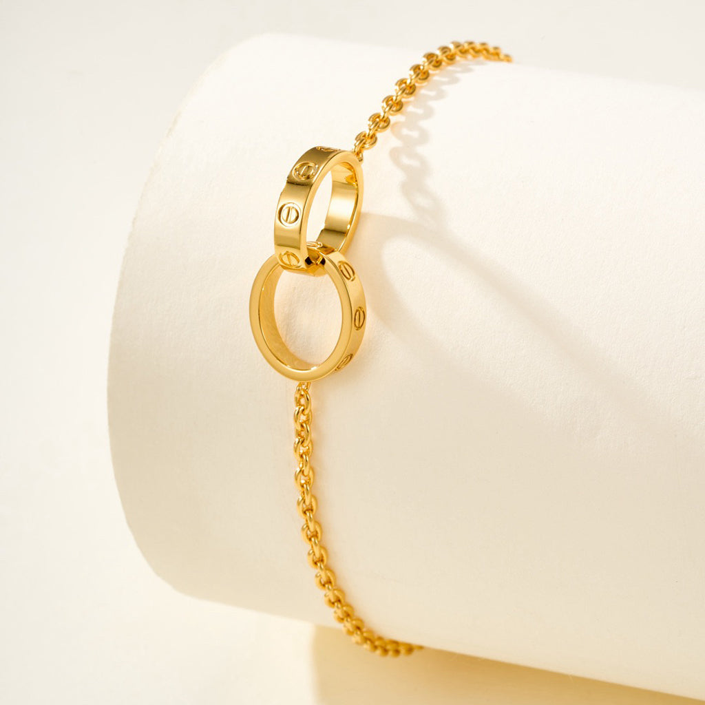 [Elite]LOVE BRACELET DOUBLE RING