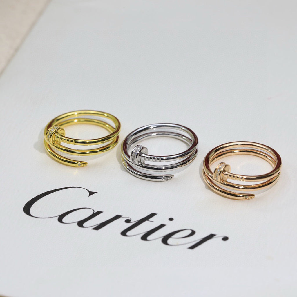 [Elite]JUSTE RING 4.8MM HALF DIAMOND