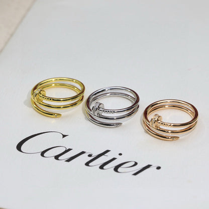 [Elite]JUSTE RING 4.8MM HALF DIAMOND