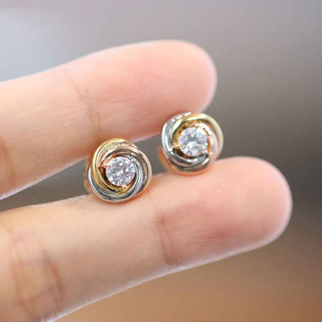 [Elite]TRINITY STUD DIAMOND EARRINGS