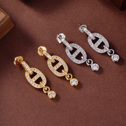 [Elite]HM CHAINE DIAMOND EARRINGS
