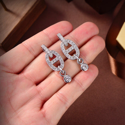 [Elite]HM CHAINE DIAMOND EARRINGS