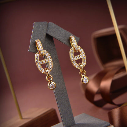 [Elite]HM CHAINE DIAMOND EARRINGS