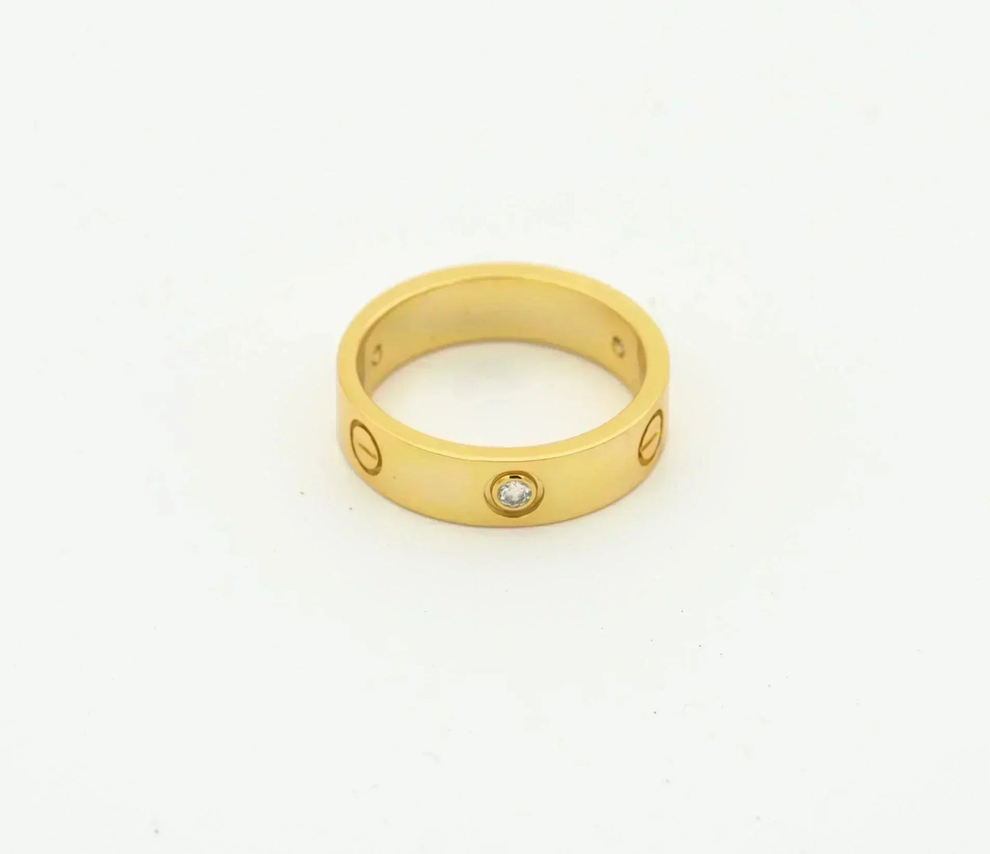 [Elite]LOVE RING 4MM 1 DIAMOND GOLD