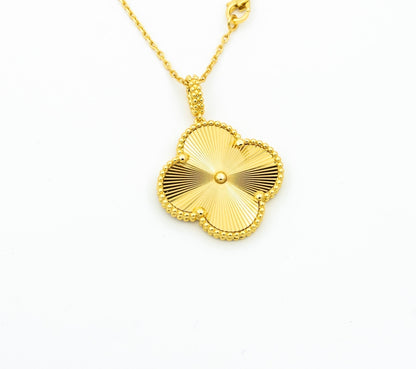 [Elite]CLOVER 25MM PEDANT NECKLACE GOLD