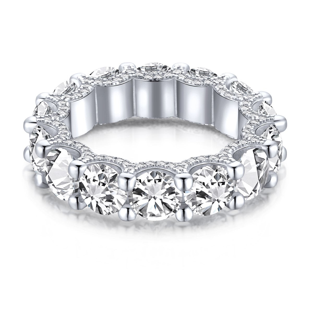[Elite]Gorgeous Round Cut Tennis Ring