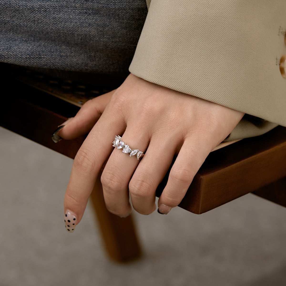 [Elite]Delicate Multi Cut Ring