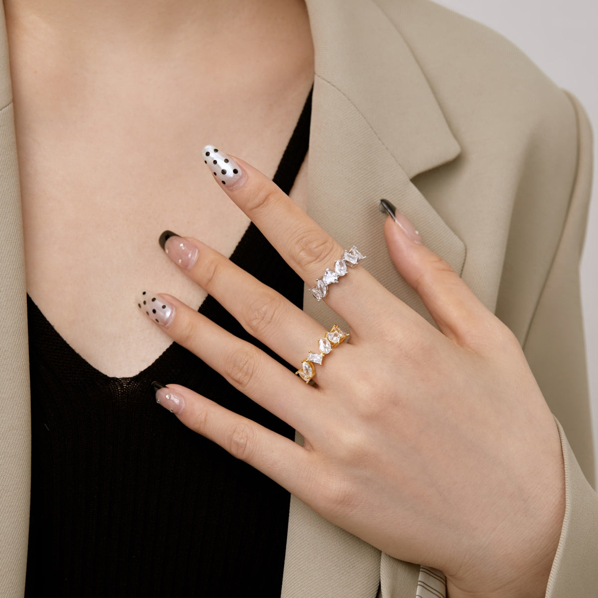 [Elite]Delicate Multi Cut Ring
