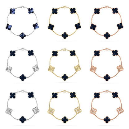 [Elite]CLOVER 5 MOTIF PIETERSITE BRACELET COLLECTION