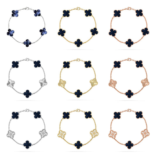 [Elite]CLOVER 5 MOTIF PIETERSITE BRACELET COLLECTION