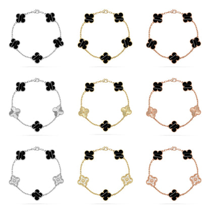 [Elite] CLOVER 5 MOTIF PULSAR STONE BRACELET COLLECTION