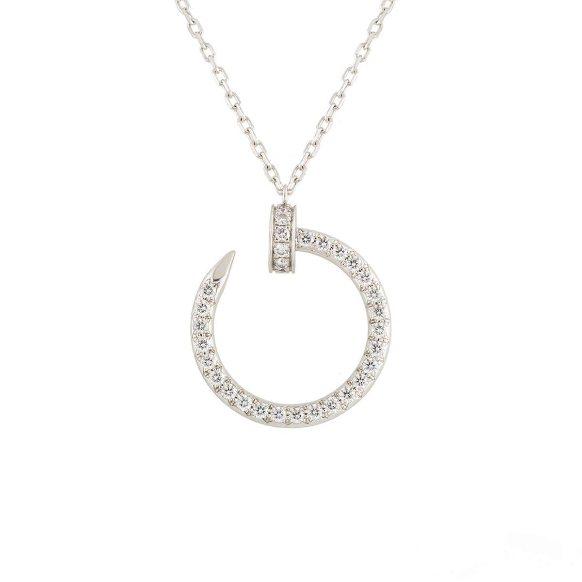 [Elite]JUSTE NECKLACE SILVER DIAMONDS