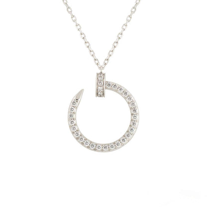[Elite]JUSTE NECKLACE SILVER DIAMONDS