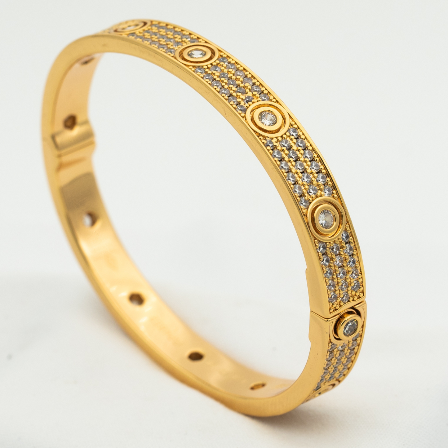 [Elite]LOVE BRACELET 6.1MM DIAMOND-PAVED 10 BIG DIAMONDS