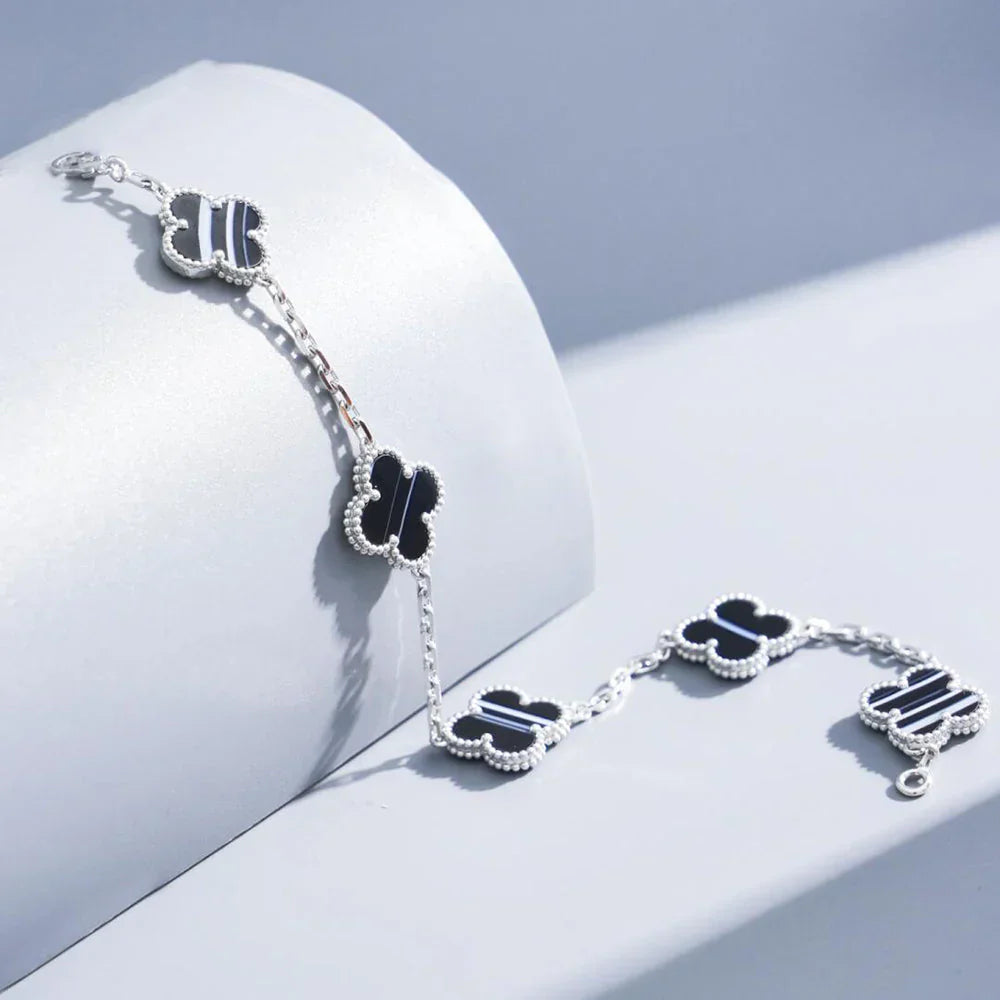 [Elite] CLOVER 5 MOTIF PULSAR STONE BRACELET COLLECTION