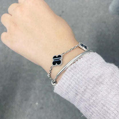 [Elite] CLOVER 5 MOTIF PULSAR STONE BRACELET COLLECTION