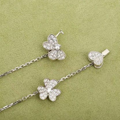 [Elite]FRIVOLE SILVER 9 FLOWERS NECKLACE