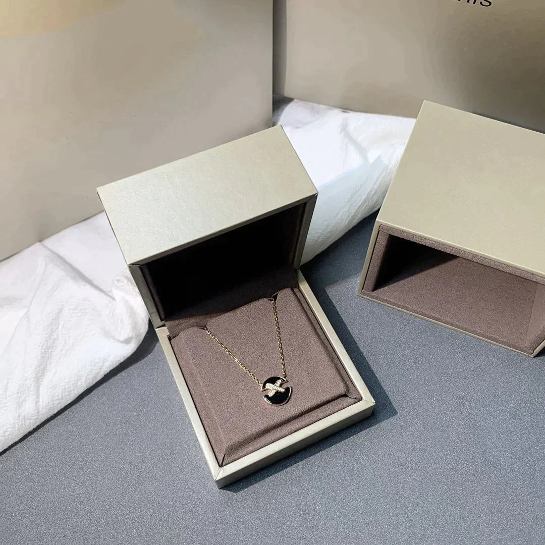 [Elite]JEUX DE ROSE GOLD DIAMOND NECKLACE