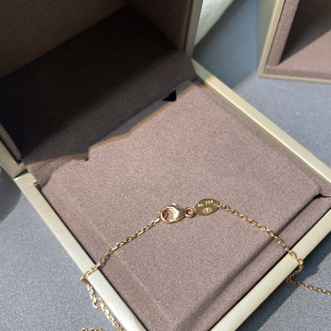 [Elite]JEUX DE PINK GOLD DIAMOND NECKLACE