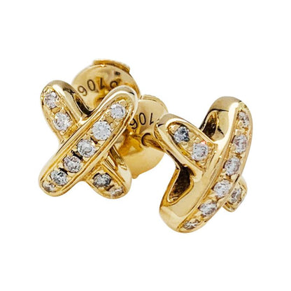 [Elite]JEUX DE GOLD DIAMOND EARRINGS