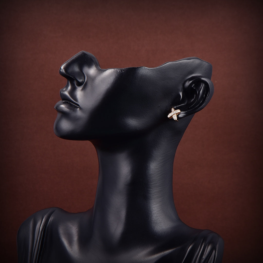 [Elite]JEUX DE GOLD DIAMOND EARRINGS
